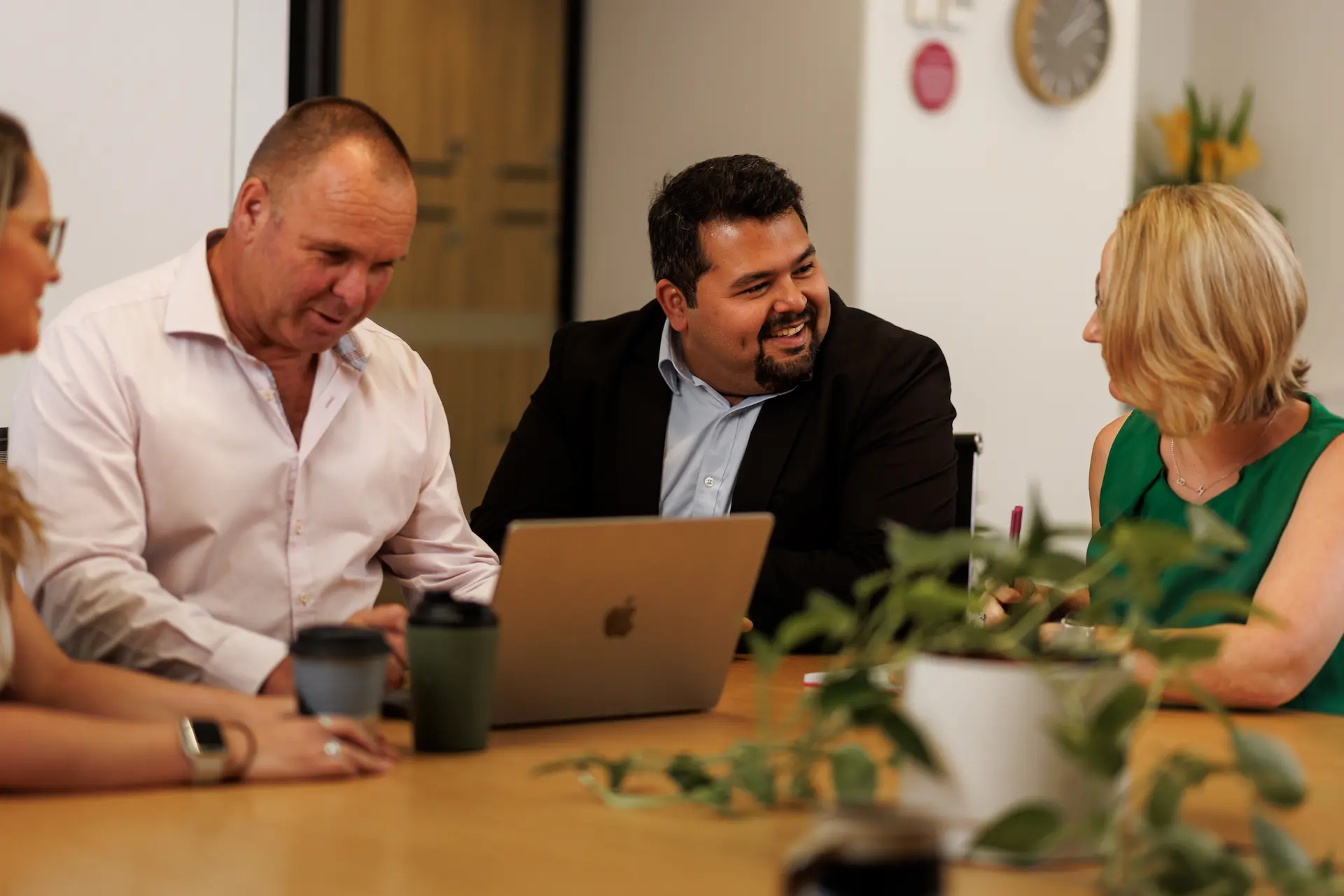 Team meeting around a boardroom table