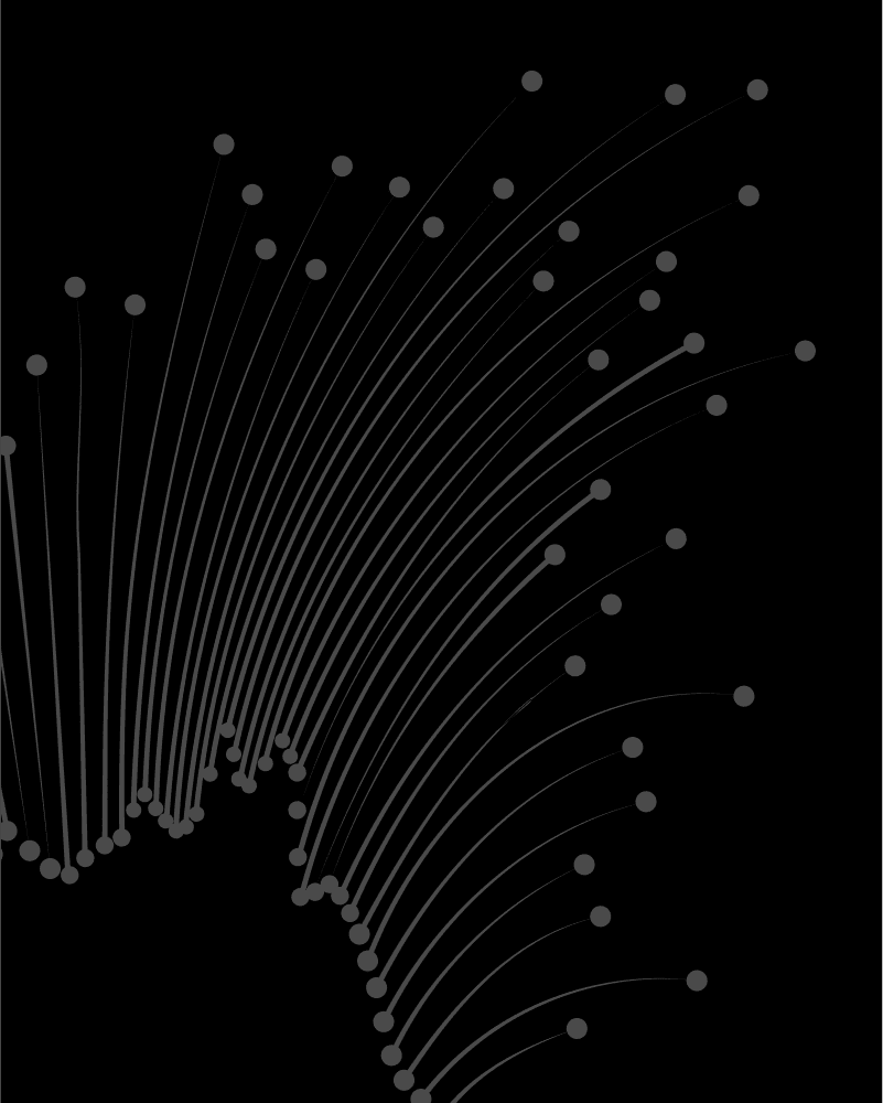 Black background with dots in a geometric shape