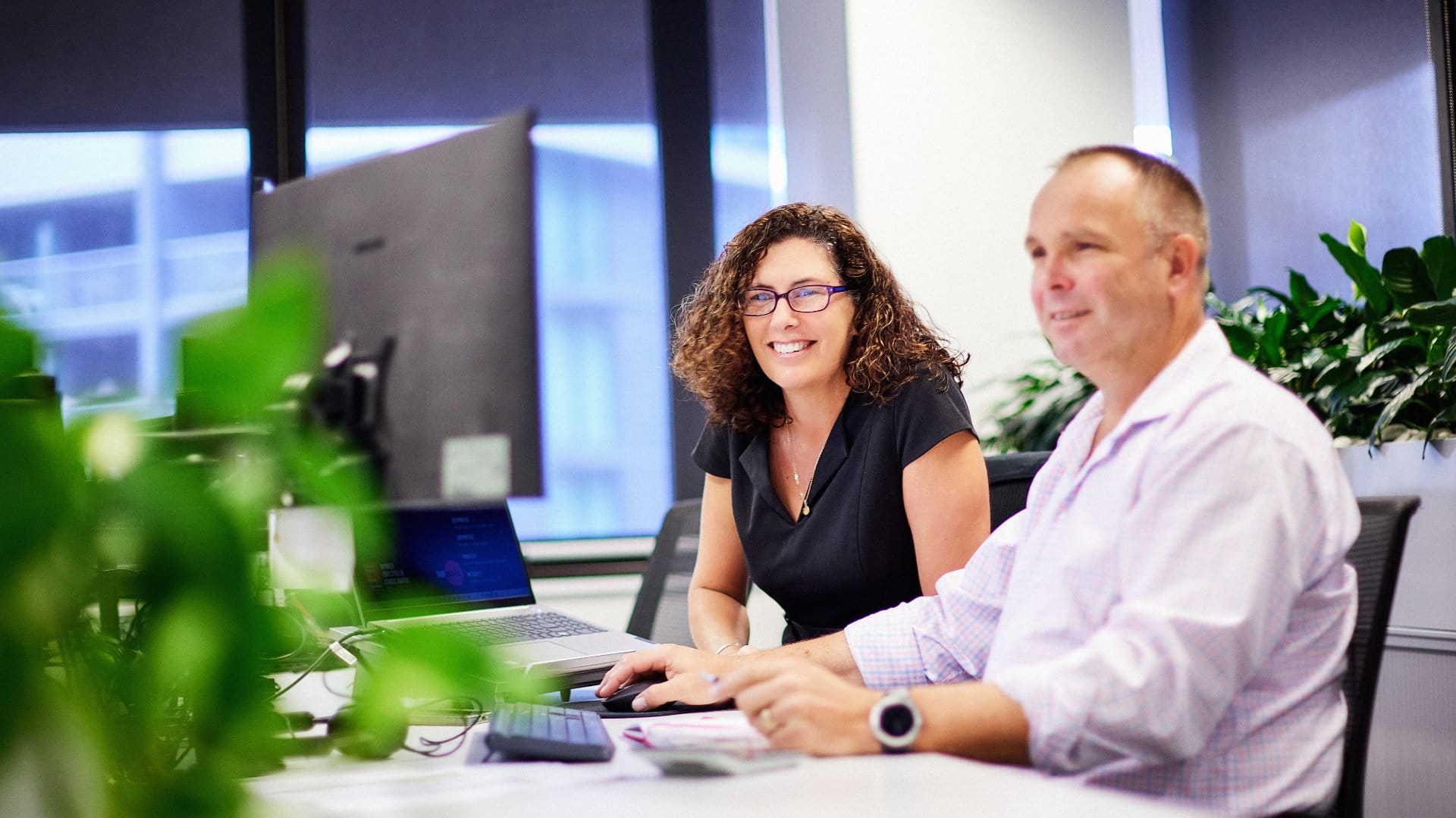 co-workers collaborating on a project